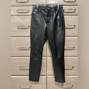 Veronica Beard faux Leather ankle pant